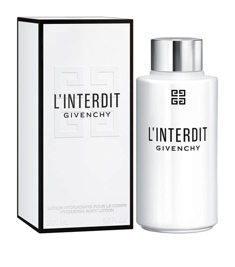 givenchy interdit body lotion